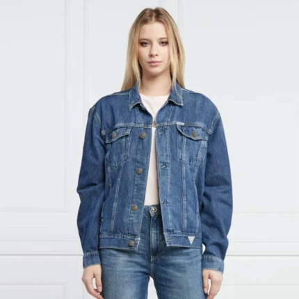 GES STRETCHABLE MEDIUM BLUE DENIM JACKET FOR WOMEN